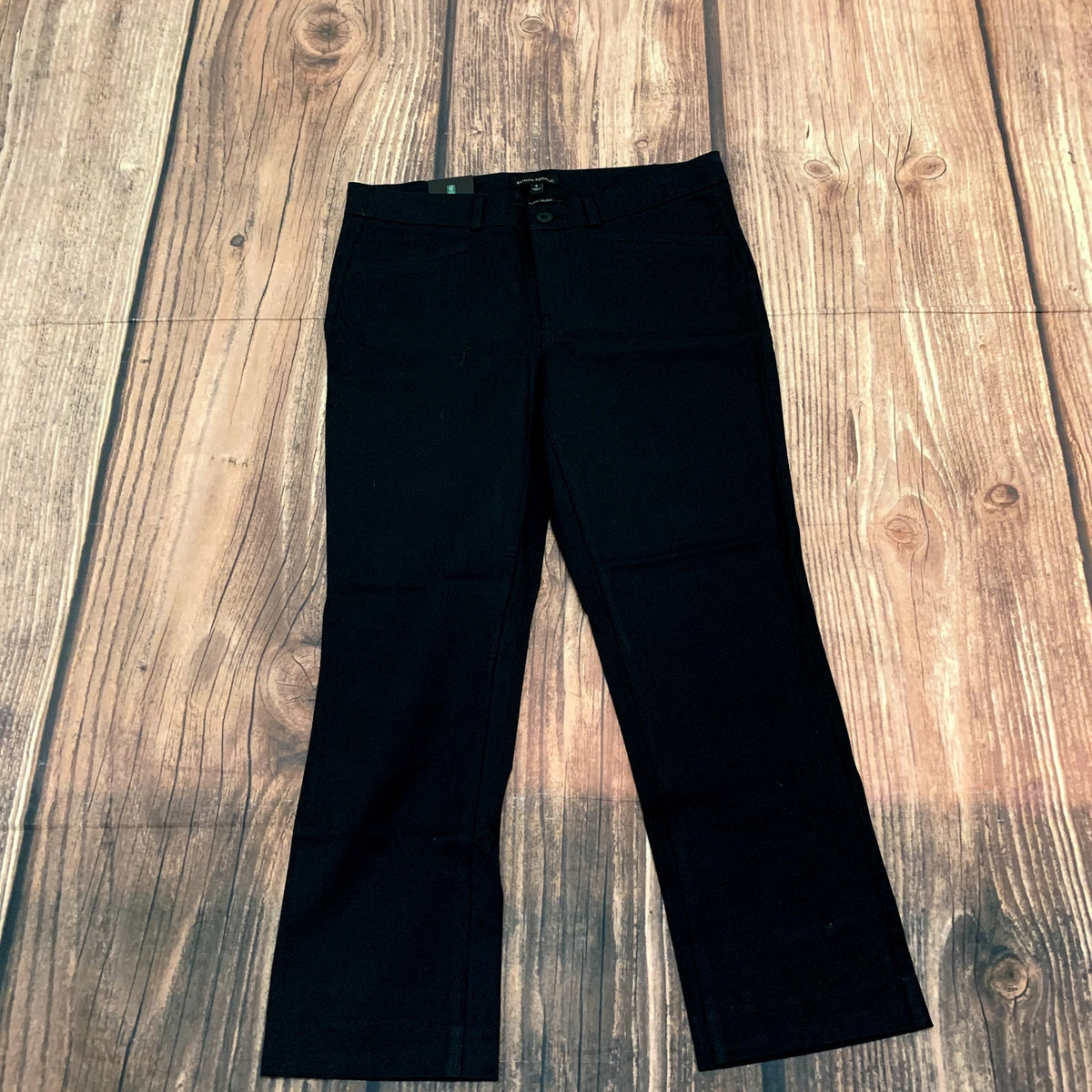 NWT Banana Republic Pants Womens Size 8 True Black Slim Cropped
