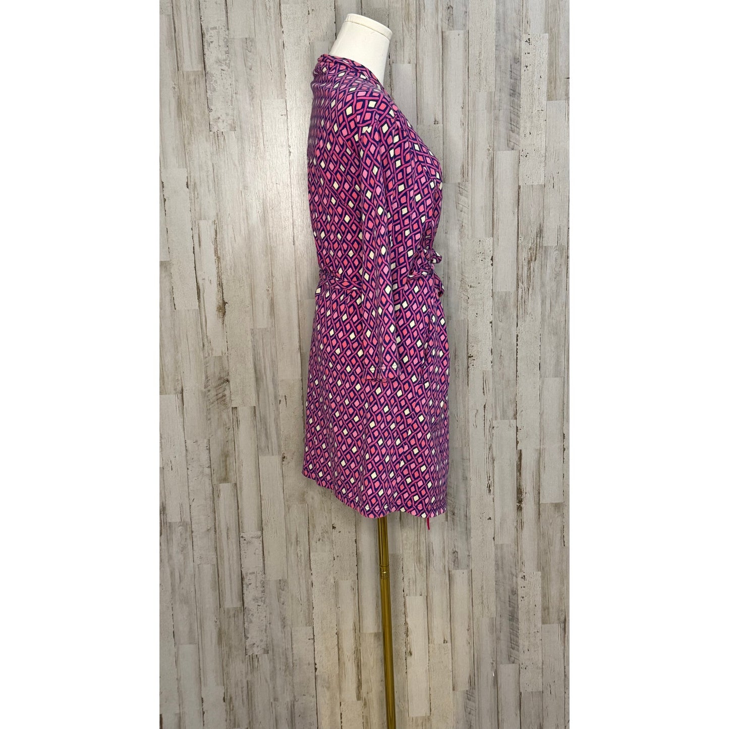 Vera Bradley Women's Geometric Robe Size S/M Multicolor Knee Length