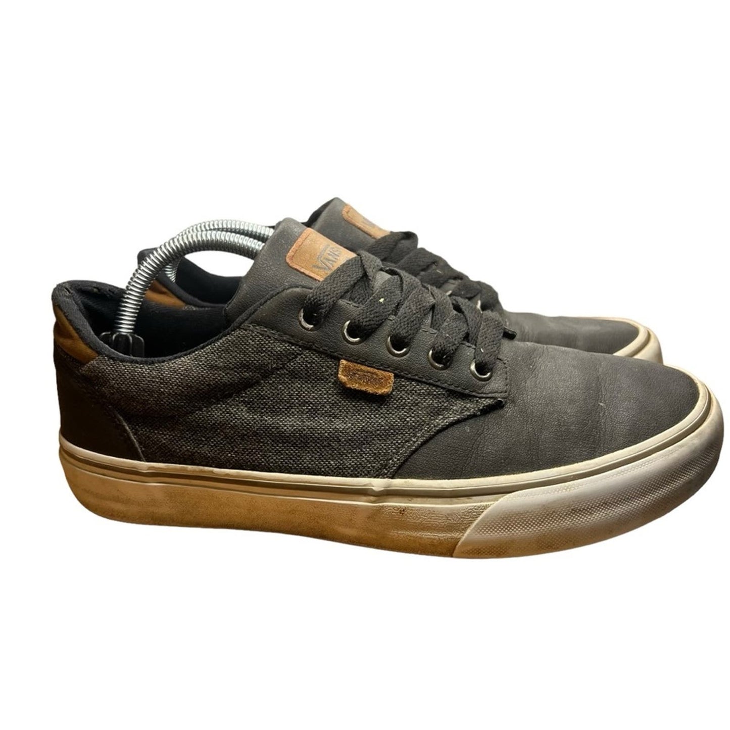 Vans® Atwood DX Black Daschund Low Top Lace-up Sneakers - Men's Size 9.0