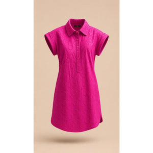 Vineyard Vines Girls Shirt Dress Size 14 Pink Floral