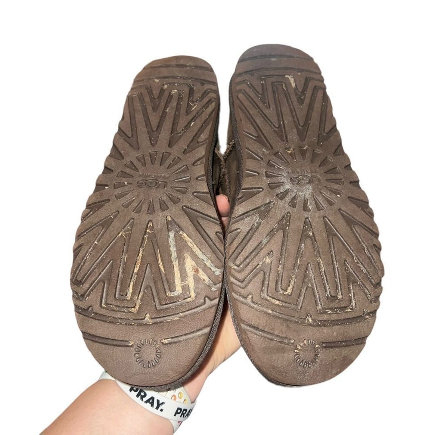 UGG Classic Short II Boots Womens Size 5 Chocolate Brown Pull On Mid-Calf