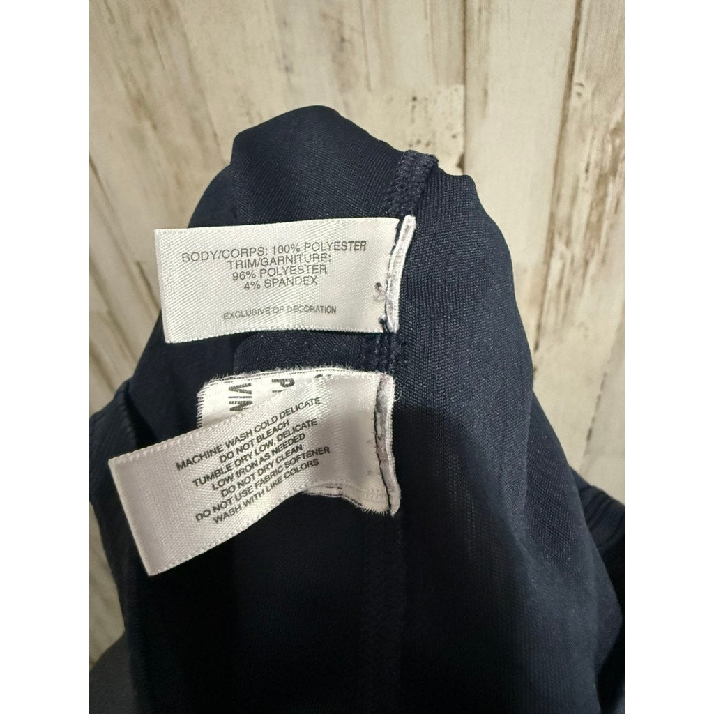 Annika Cutter & Buck Womens Golf Polo Shirt XL Navy Blue