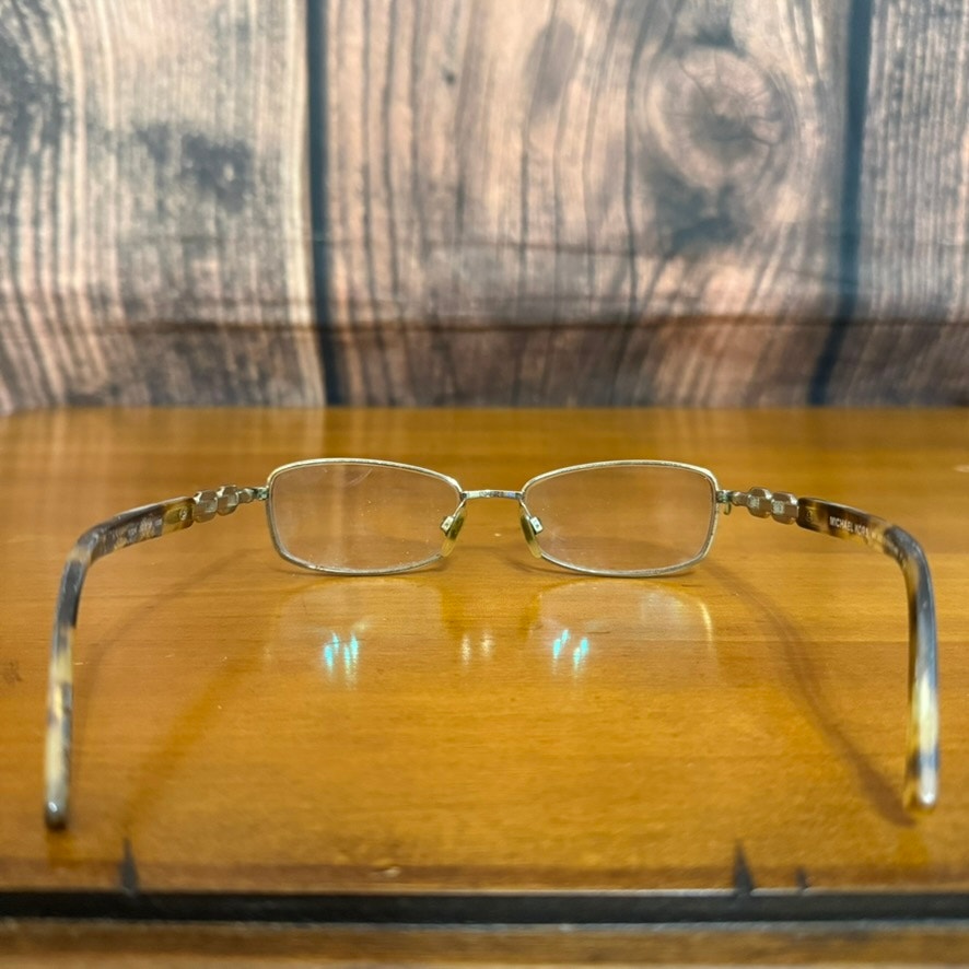 Michael Kors Unisex Bronze Geometric Half-Rim RX Eyeglasses Frames Only