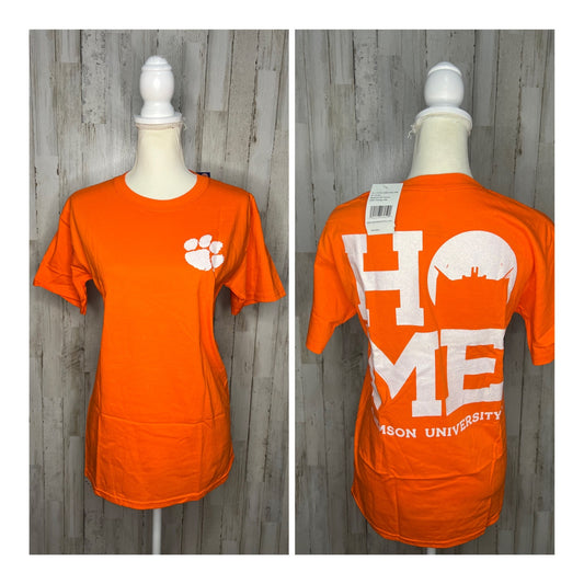 NWT Clemson University Women's 2XL Orange Graphic Print Short Sleeve T-Shirt