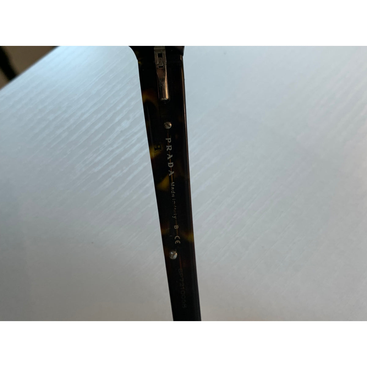 Prada Eyeglasses Prescription Frames Unisex Dark Tortoise Shell Rectangular Brown 135mm