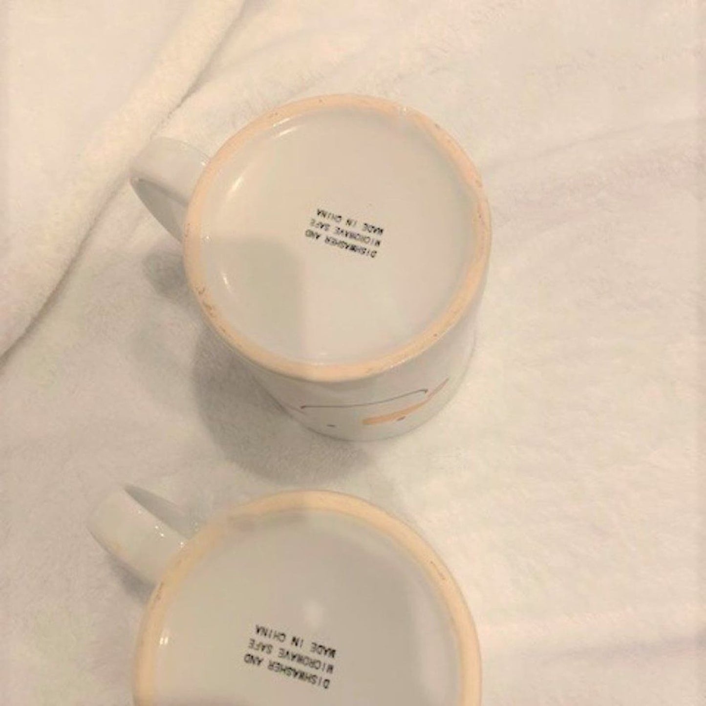 Set 2 "I would melt for you" snowman 16 oz mugs EUC