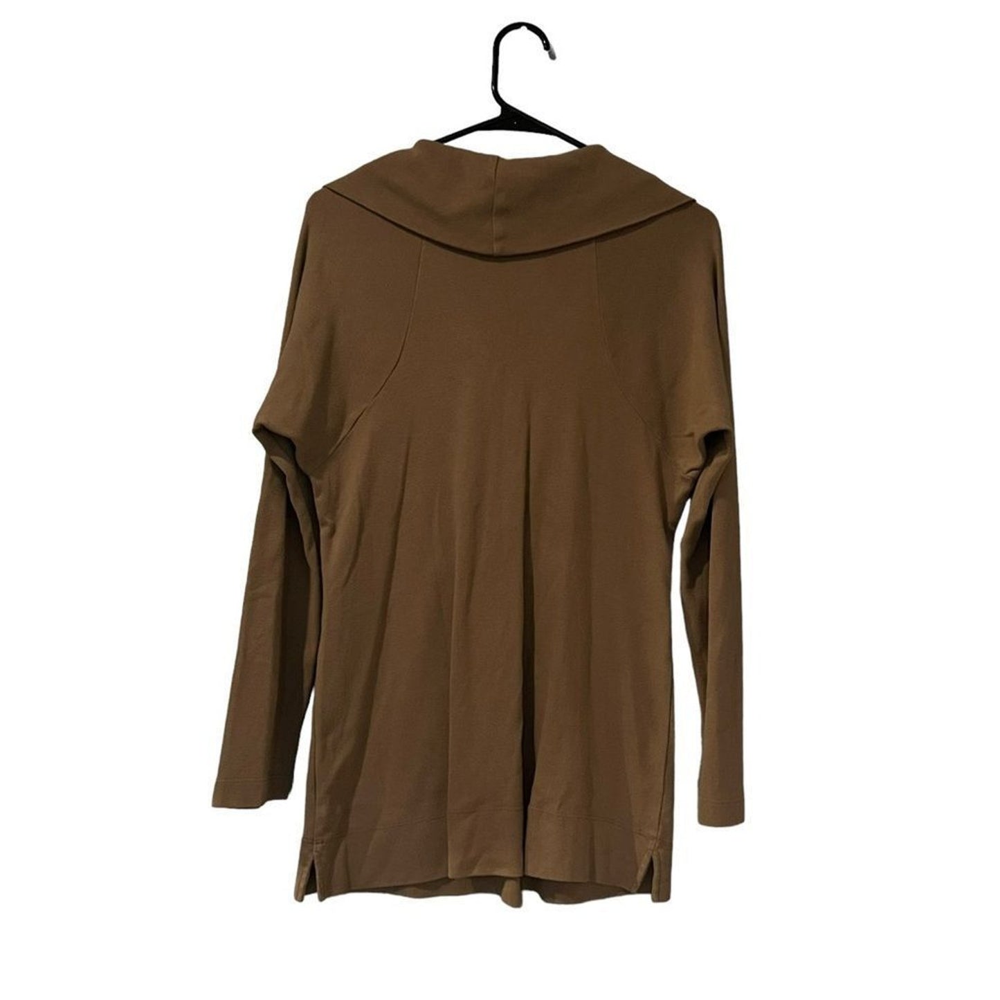 Soft Surroundings Tunic Pullover Sweatshirt Womens Small Brown Half Zip