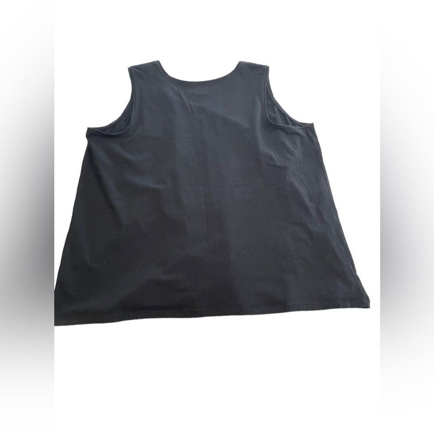 Catherine's Black Cotton Shell/Tank 3X