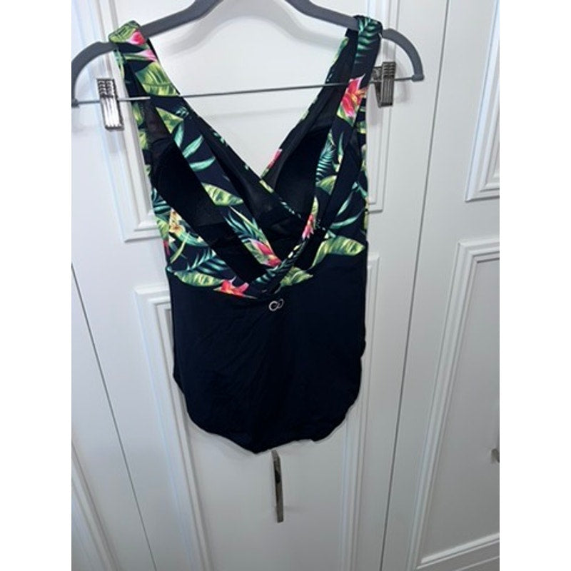 NWOT CALIA by Carrie Underwood Women's Tropical Print One-Piece Swimsuit 4