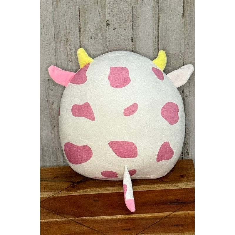Squishmallows Evangelica Pink Cow Plush Pillow Medium 10" Stuffed Animal Toy