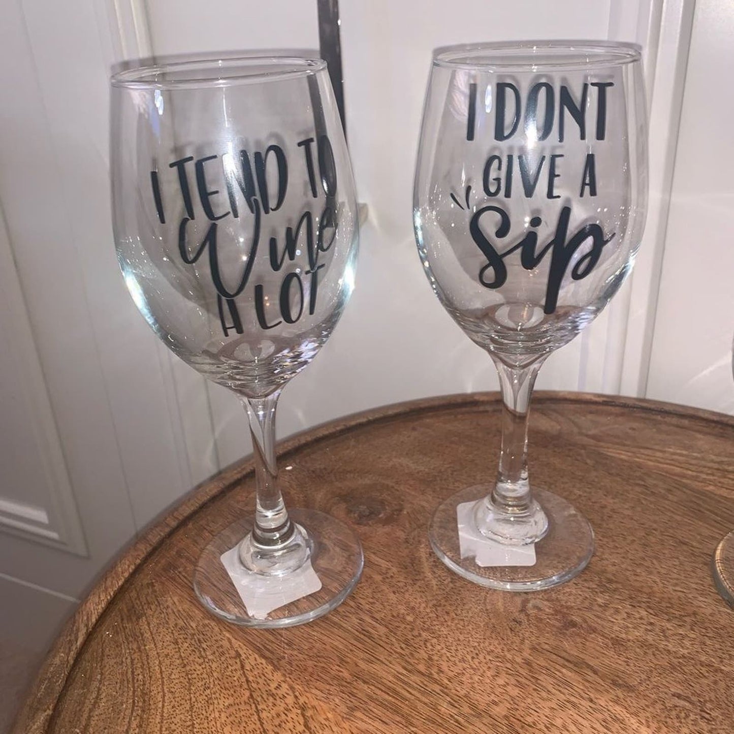 Set 4 wine/frozen drink glasses NWT