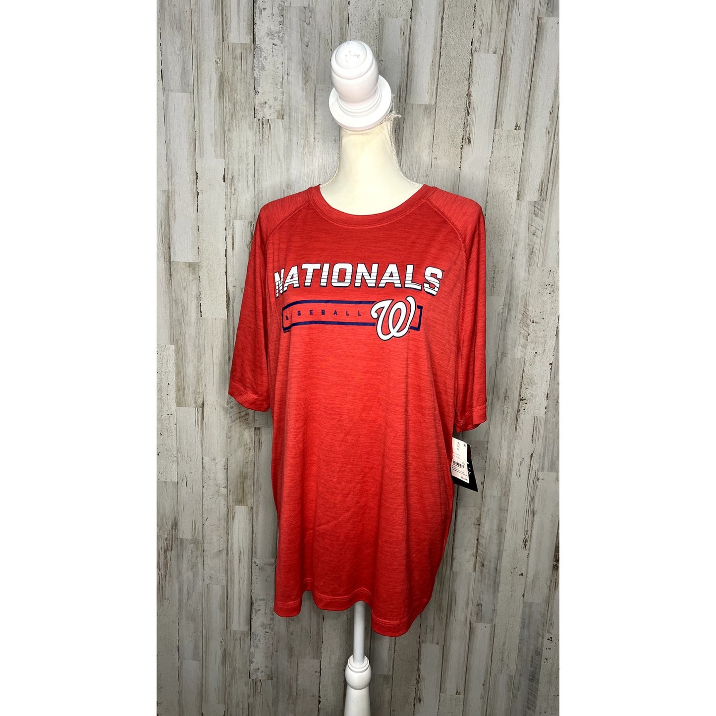 NWT Washington Nationals Men's Red Short Sleeve Graphic T-Shirt Size XL