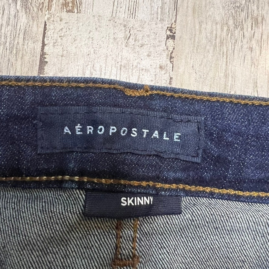 NWT Aéropostale Men's Skinny Distressed Jeans Blue Size 31x32