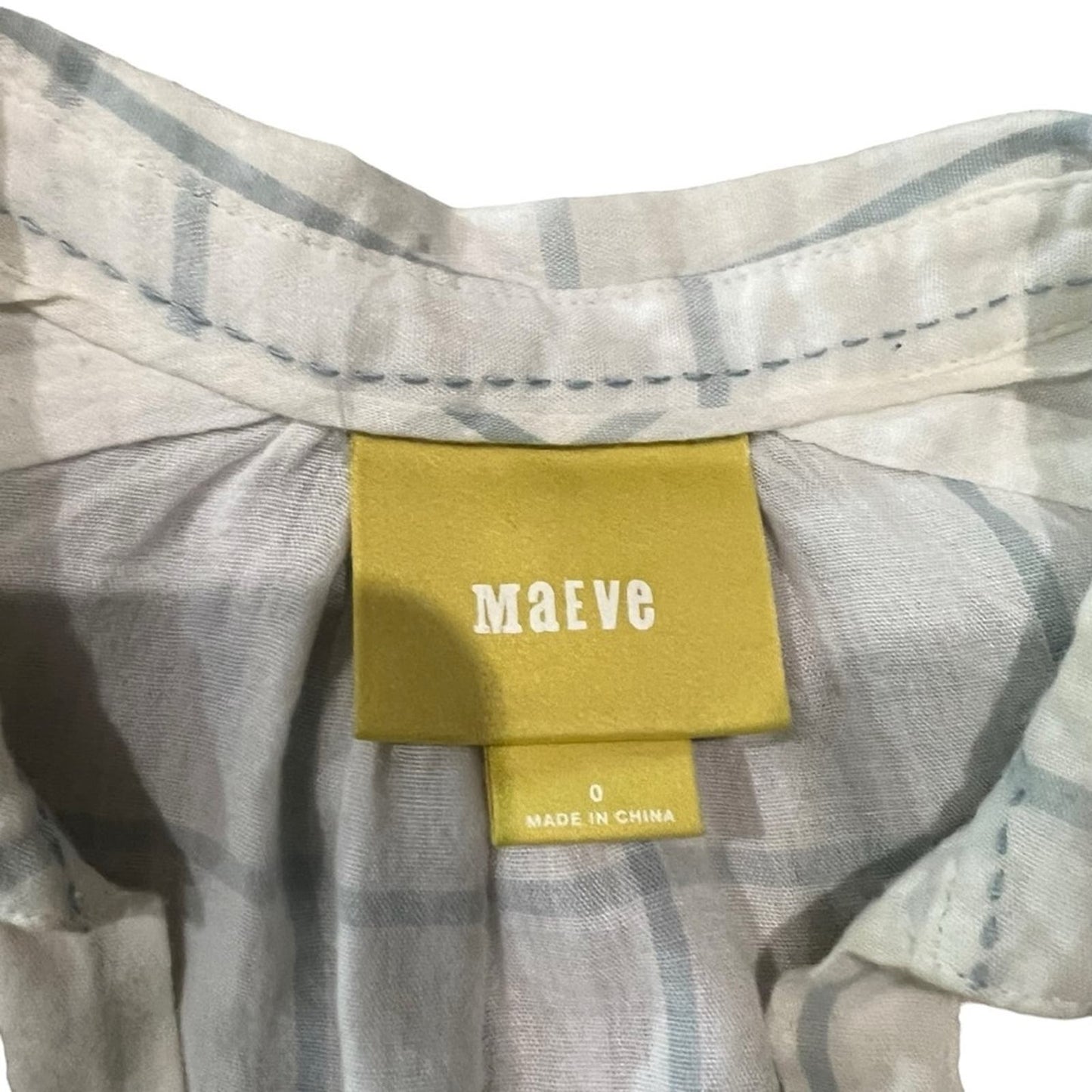 Anthropologie Maeve Southbound Button Down Size 0