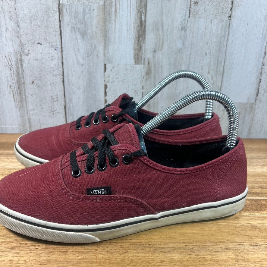 Vans Authentic Maroon Burgundy Lace-Up Sneakers Men's Size 6