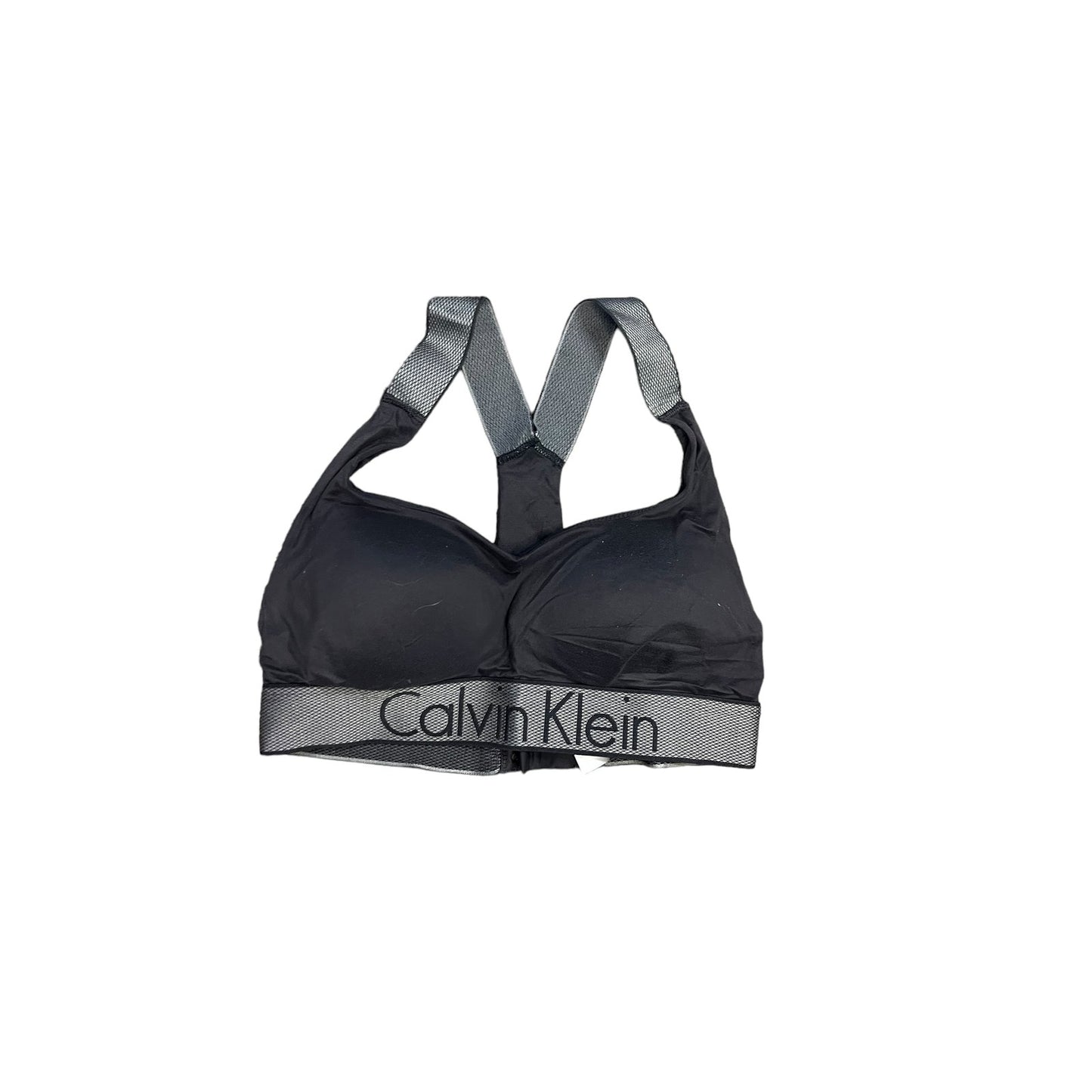 Calvin Klein Women's Small Lightly Lined Bralette Black/Grey Sports Bra