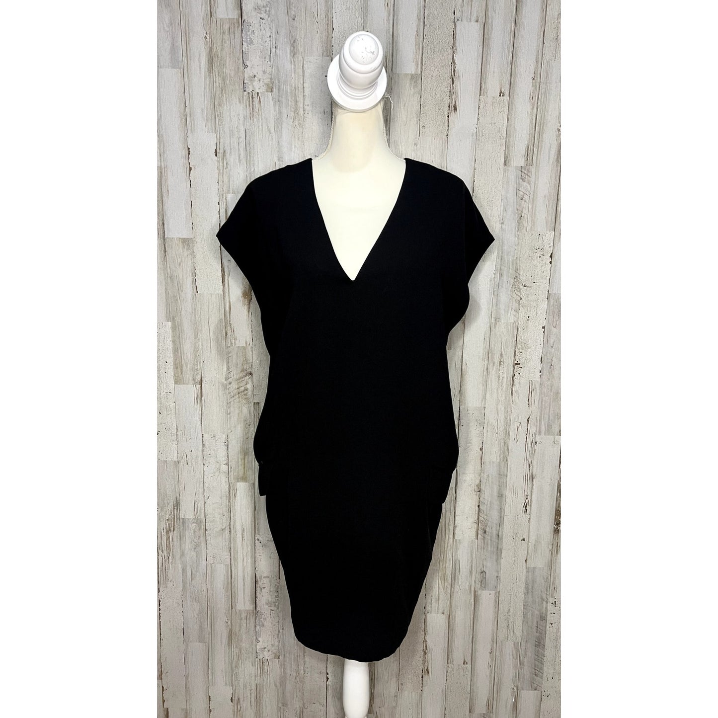 Banana Republic Women's Black Crepe Cocoon Tee Dress Size Small