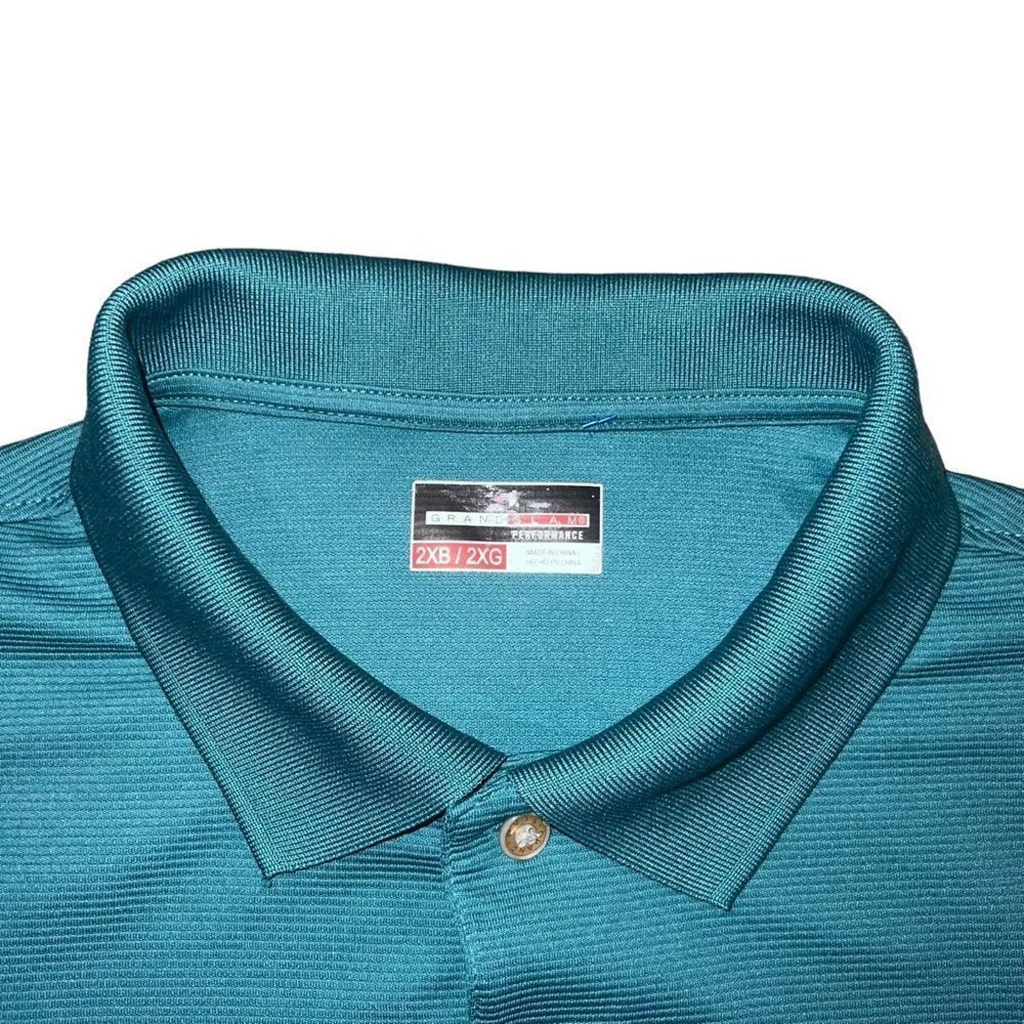 Men's Grand Slam Green Polo 2XB