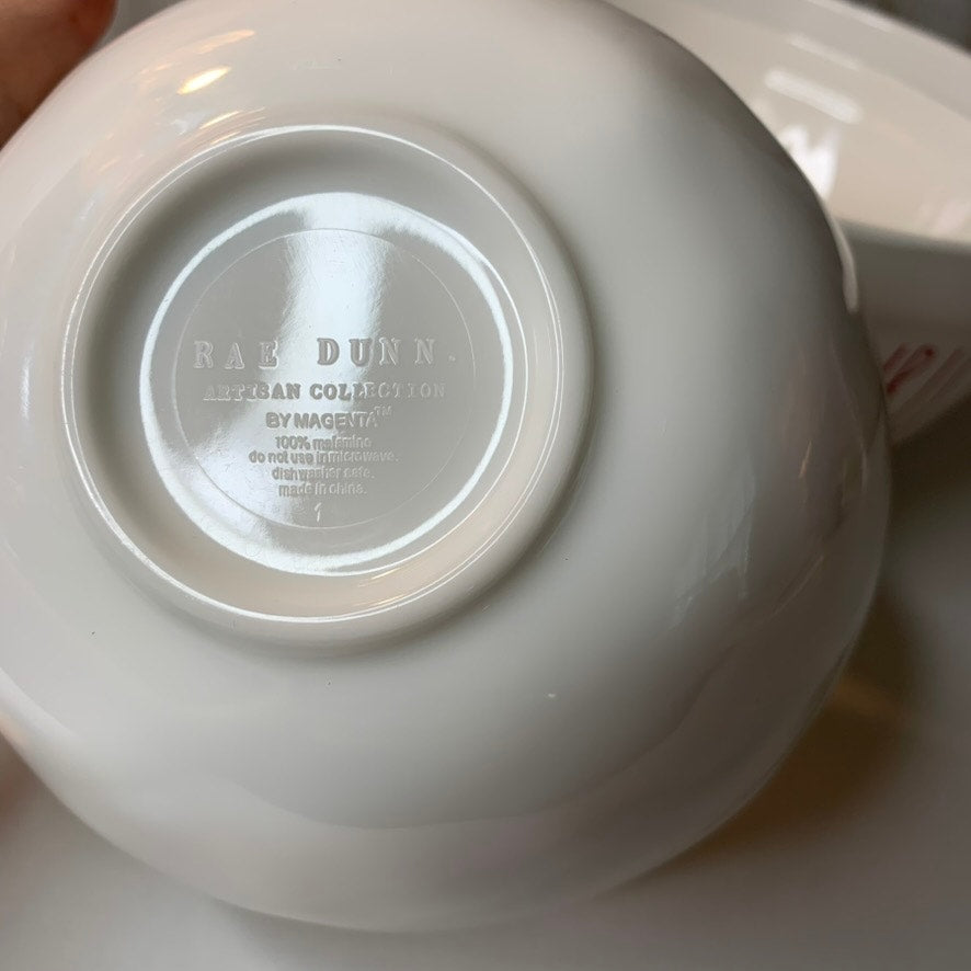 Rae Dunn Christmas Nesting Mixing Bowl Set of 3