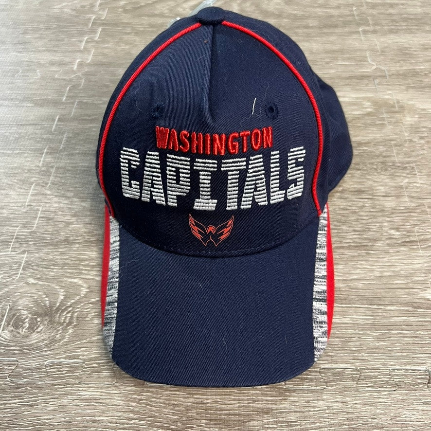 NWT Washington Capitals NHL Adjustable Hat Navy/Red Unisex Youth