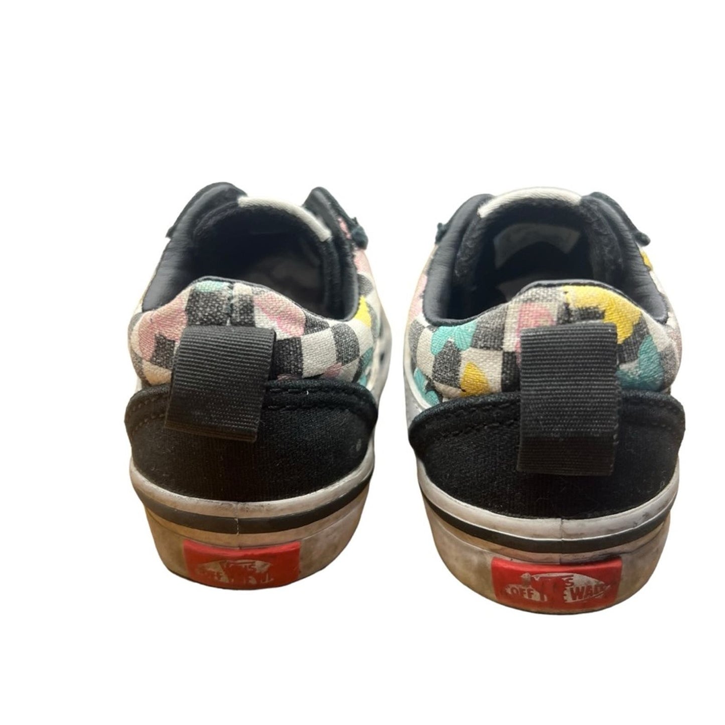 Vans Authentic Ward Slion-On Butterfly Checkerboard Sneakers Toddler Size 6.0