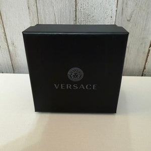 Versace Medusa Logo Gift Presentation Box Black 4x4x2 Lid & Base Only