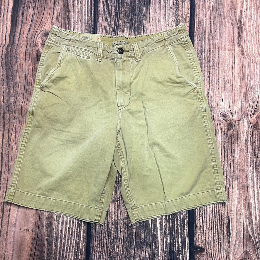 American Eagle Men's Chino Shorts Khaki Size 34 Casual Solid