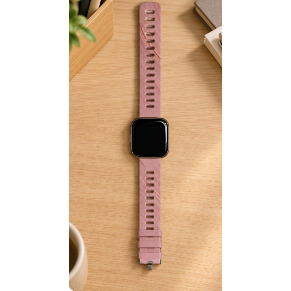 iTime Rose Gold Smart Sports Bracelet Fitness Tracker Pink Silicone Band NOT TESTED
