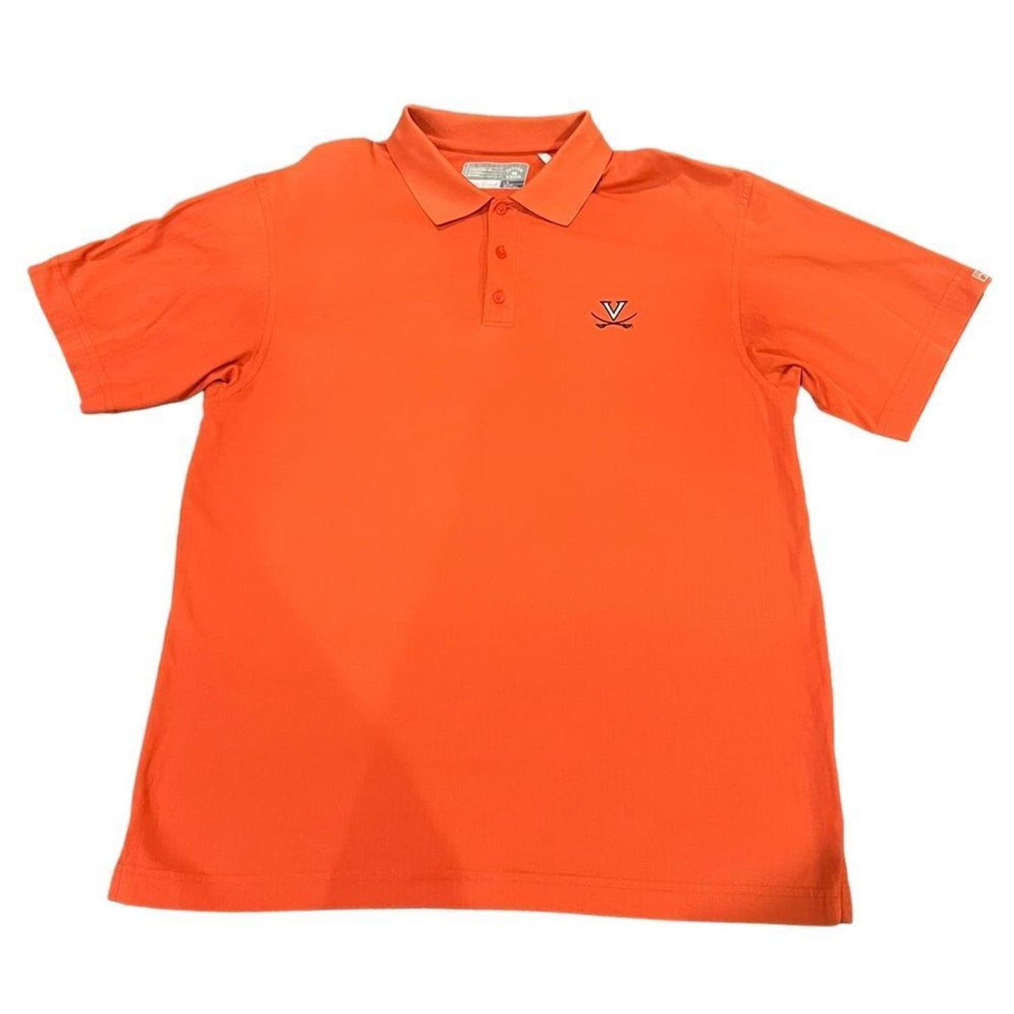 Cutter & Buck University of Virginia Cotton+ Advantage Orange Short Sleeve Polo