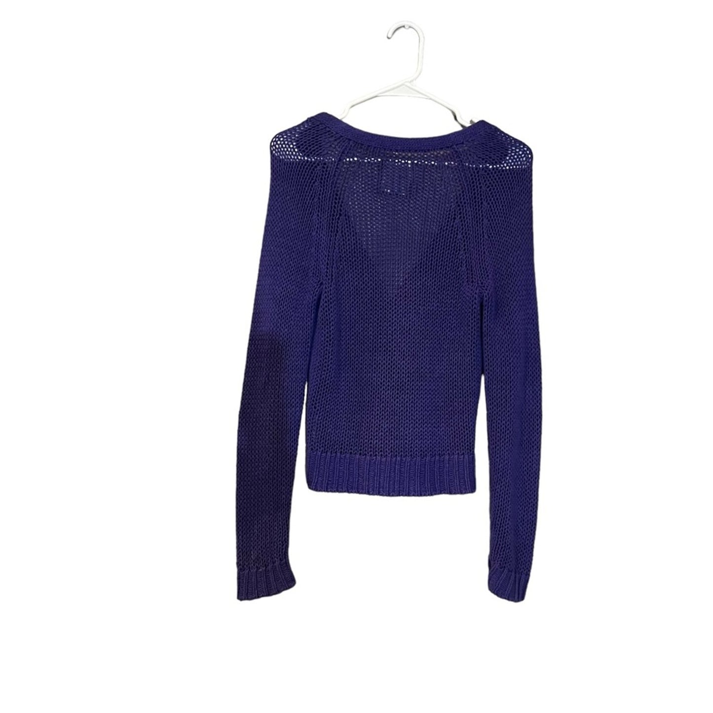 American Eagle Outfitters Cardigan Sweater Womens Medium Purple V-Neck Button
