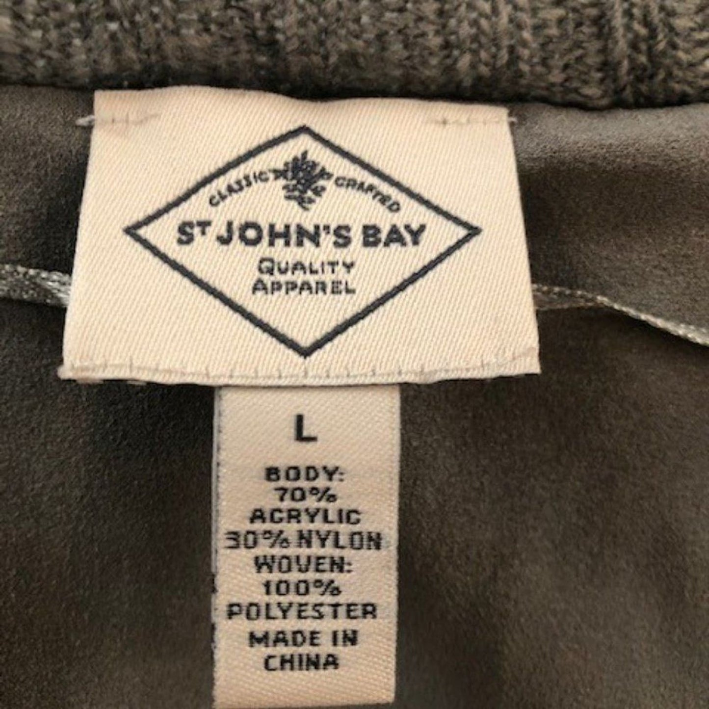 Combo style grey pullover sweater L EUC