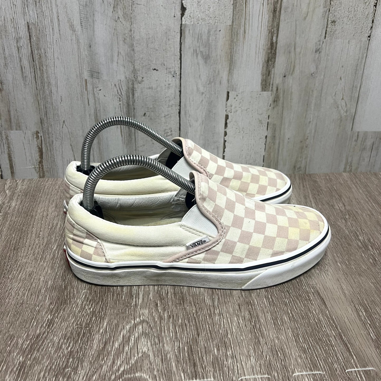 Vans Women's Size 8 / Men's Size 6.5 Classic Slip-On Shoes Pink Checkerboard