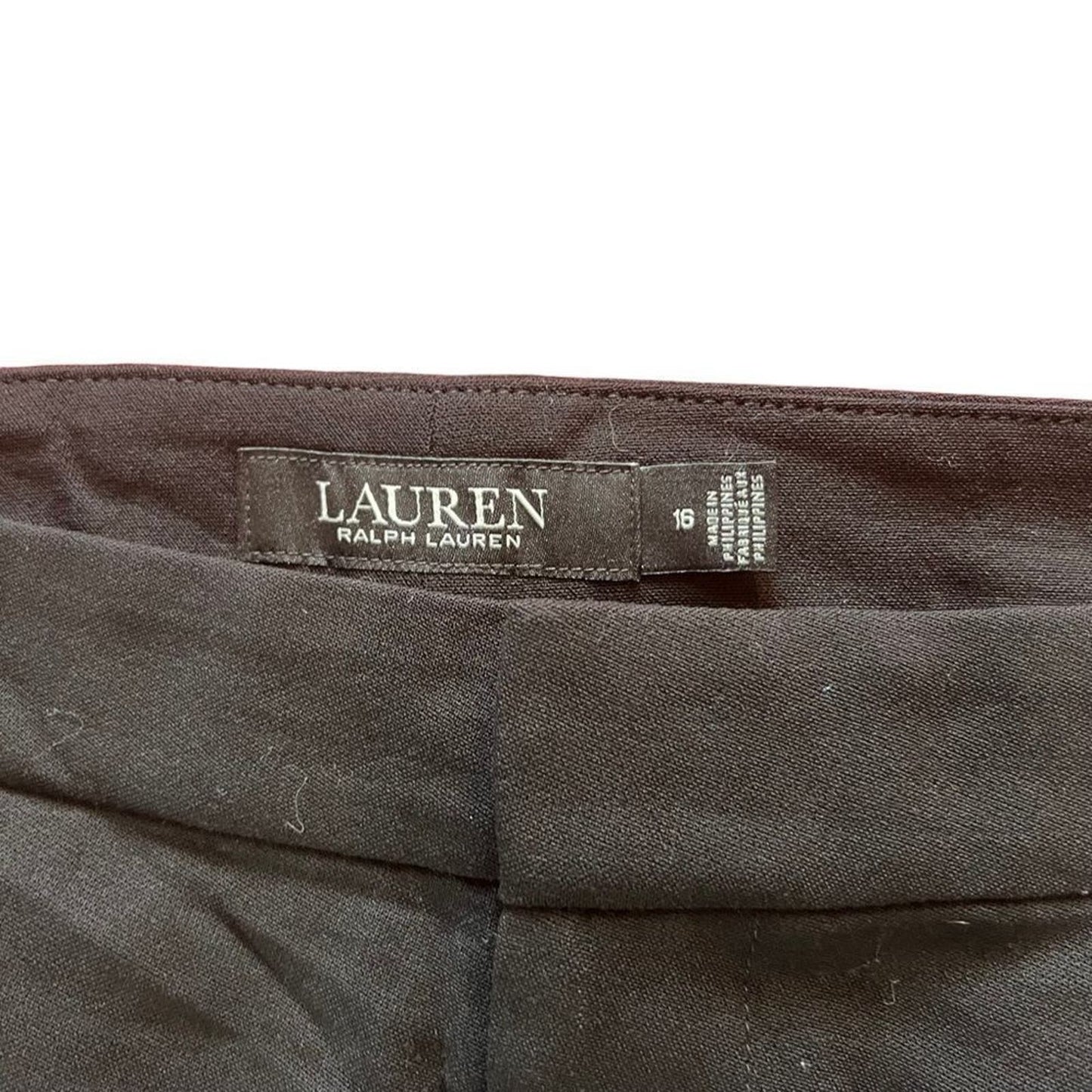 NWT Lauren Ralph Lauren Black Dress Pants Size 16