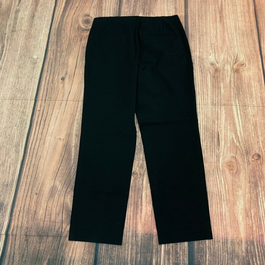 Talbots Dress Pants Women Size 10 Black Straight Leg Stretch