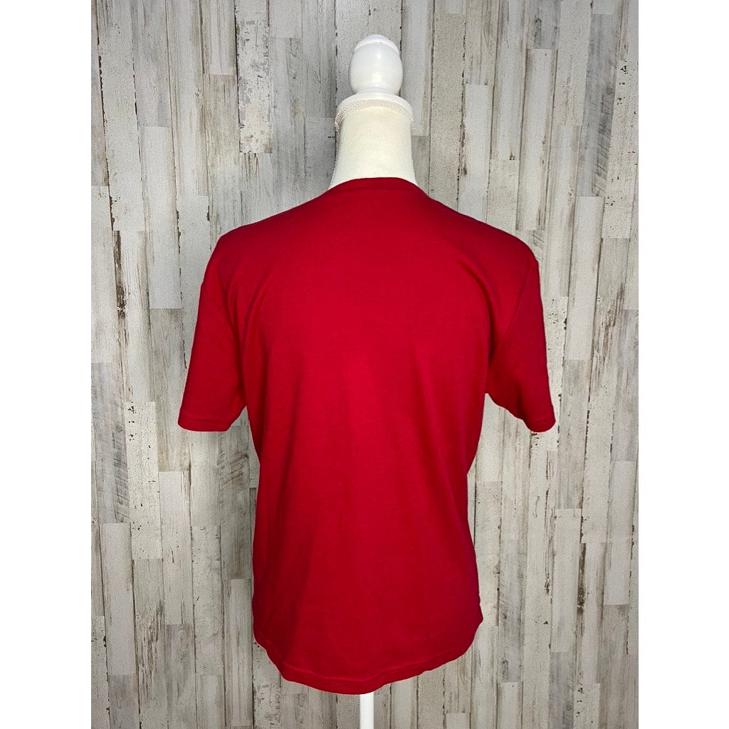 Talbots Petite Women's Small Red Crew Neck Short Sleeve T-Shirt Casual