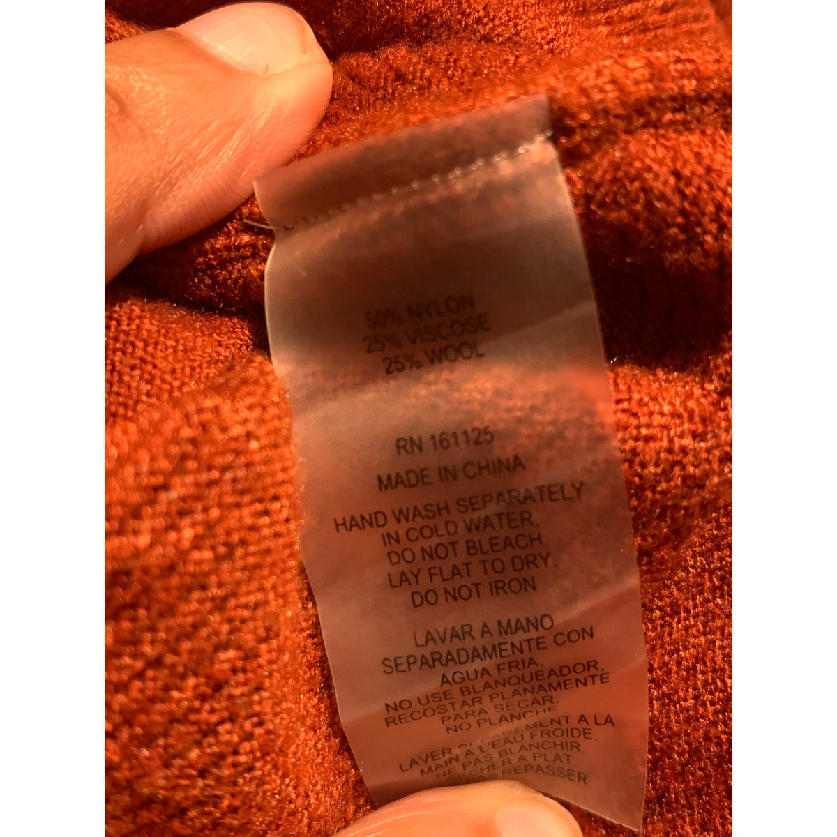 Vita Milano Sweater Womens Small Brown Crew Neck Long Sleeve Knit