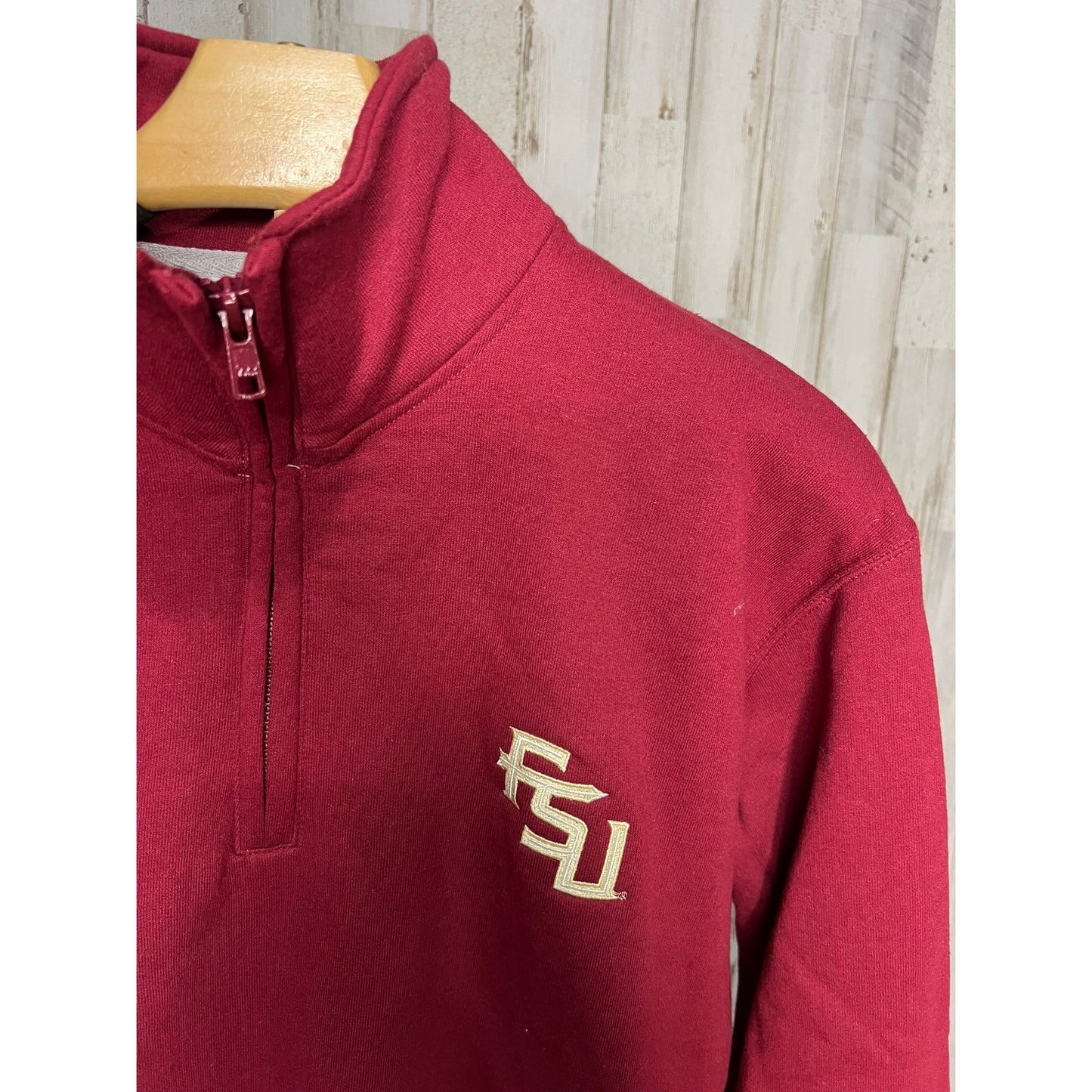 Champion FSU Seminoles Men's Medium Red 1/4 Zip Pullover Jacket