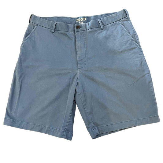 Izod Men's Blue Chino Shorts Size 36 Inseam 9.5" Causal Comfort Fit