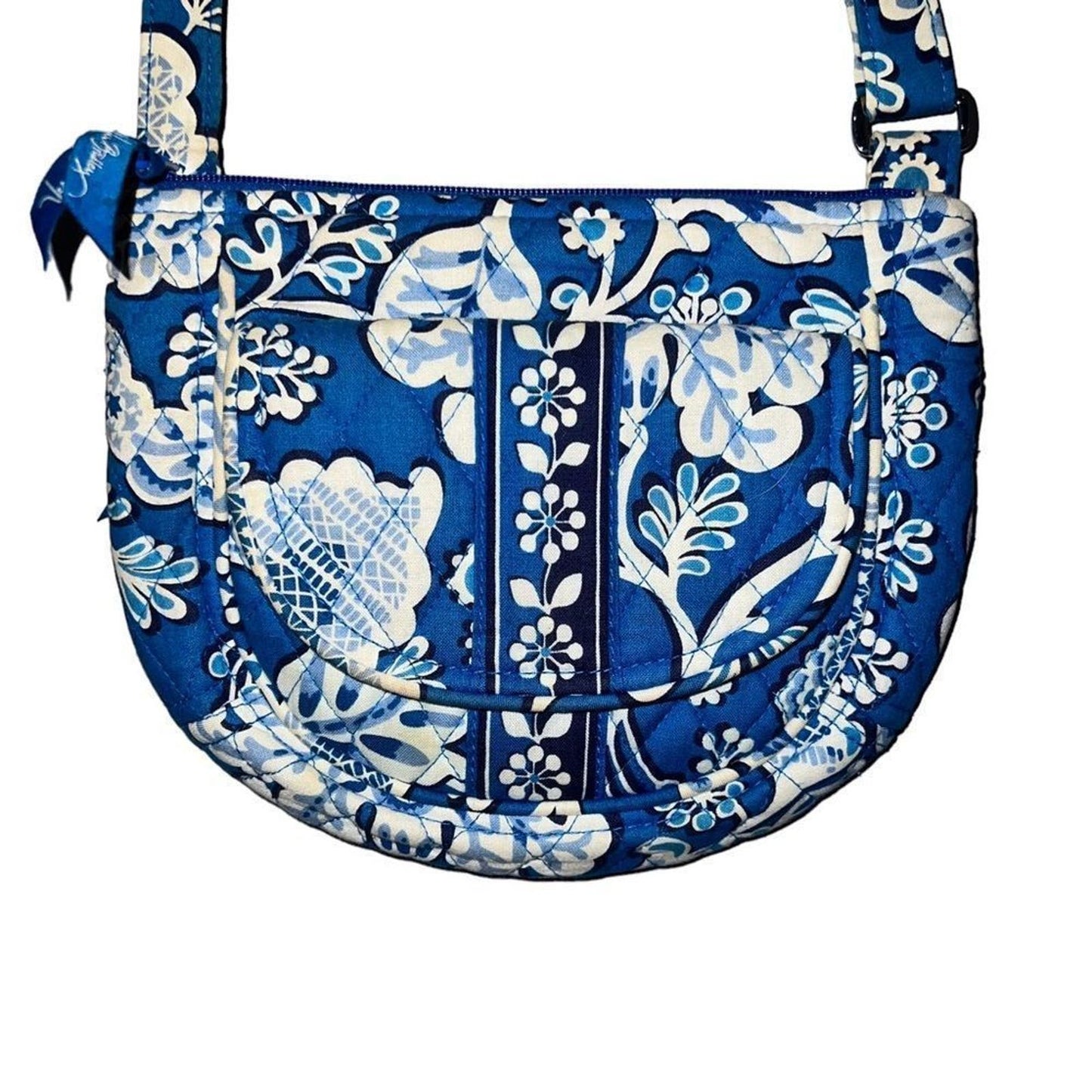 Retired Vera Bradley Blue Lagoon Lizzy Handbag Crossbody