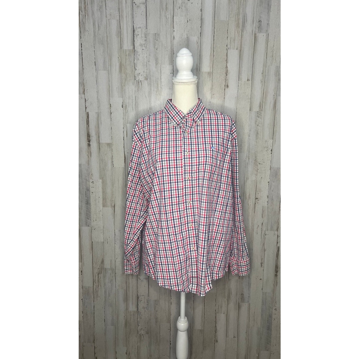 Southern Tide Men's Plaid Button-Up Shirt Long Sleeve Multicolor Size XL Casual