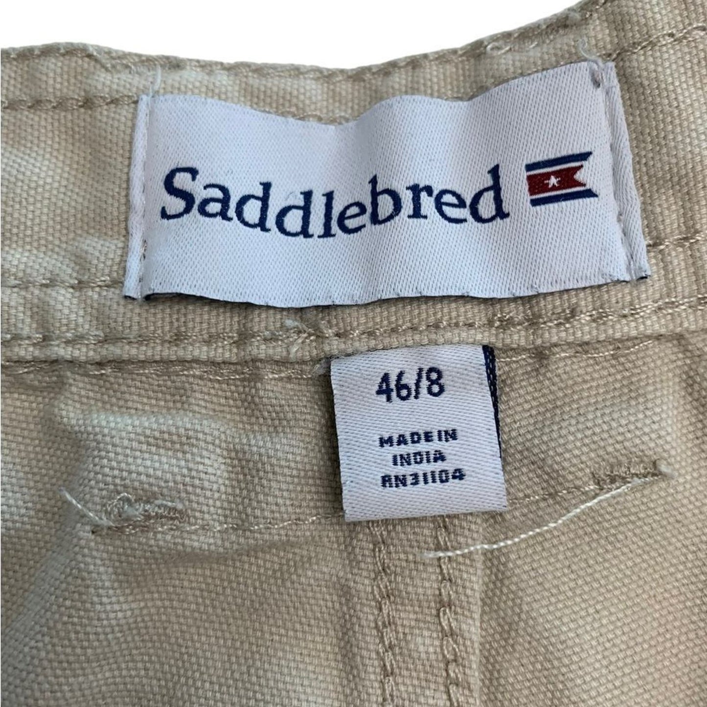 Saddlebred Khaki Cargo Shorts size 46