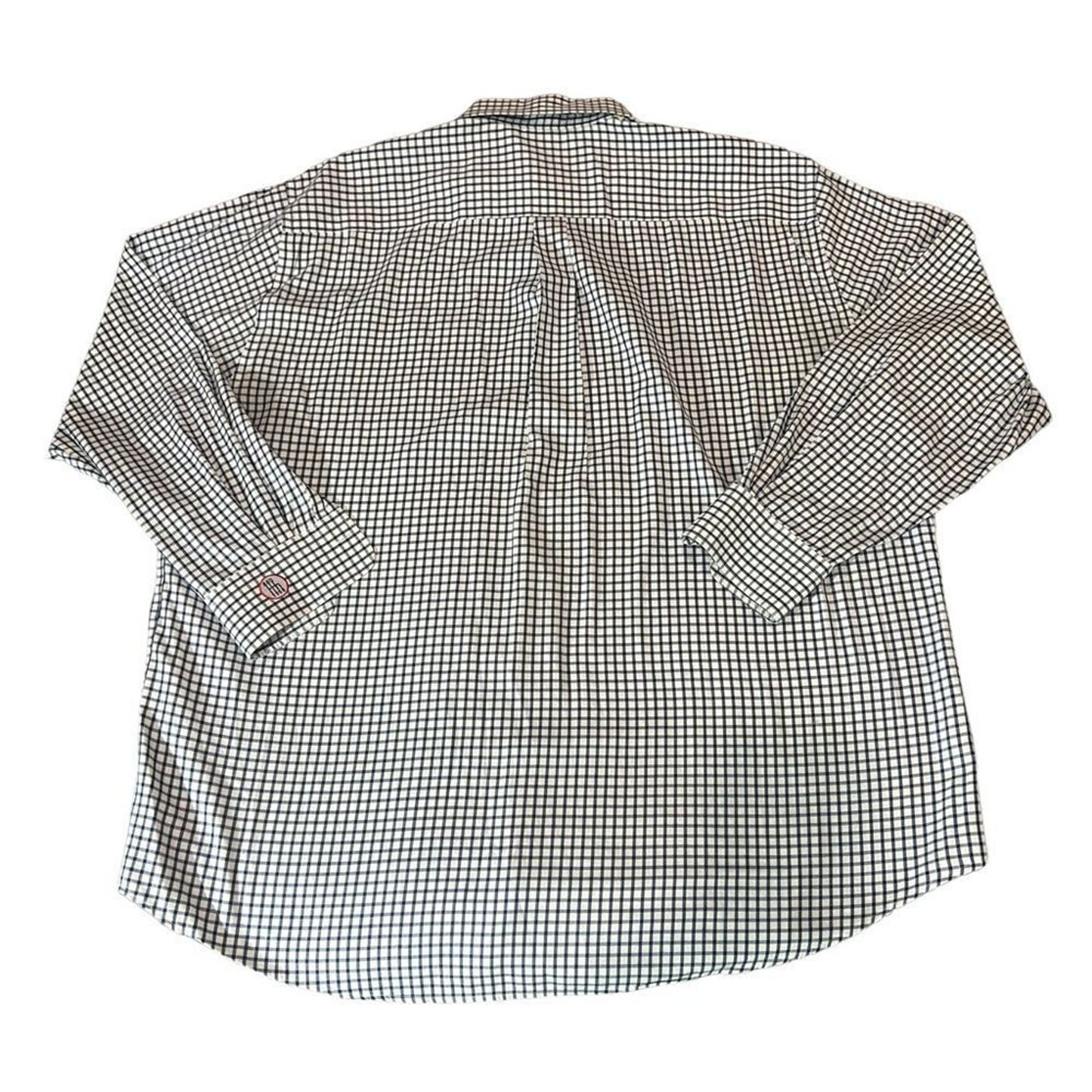 Peter Millar Button-Down Shirt Men's 2XL Blue/White Check Long Sleeve