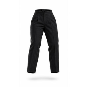 Talbots Black Flat Front Straight Leg Trousers Size 18