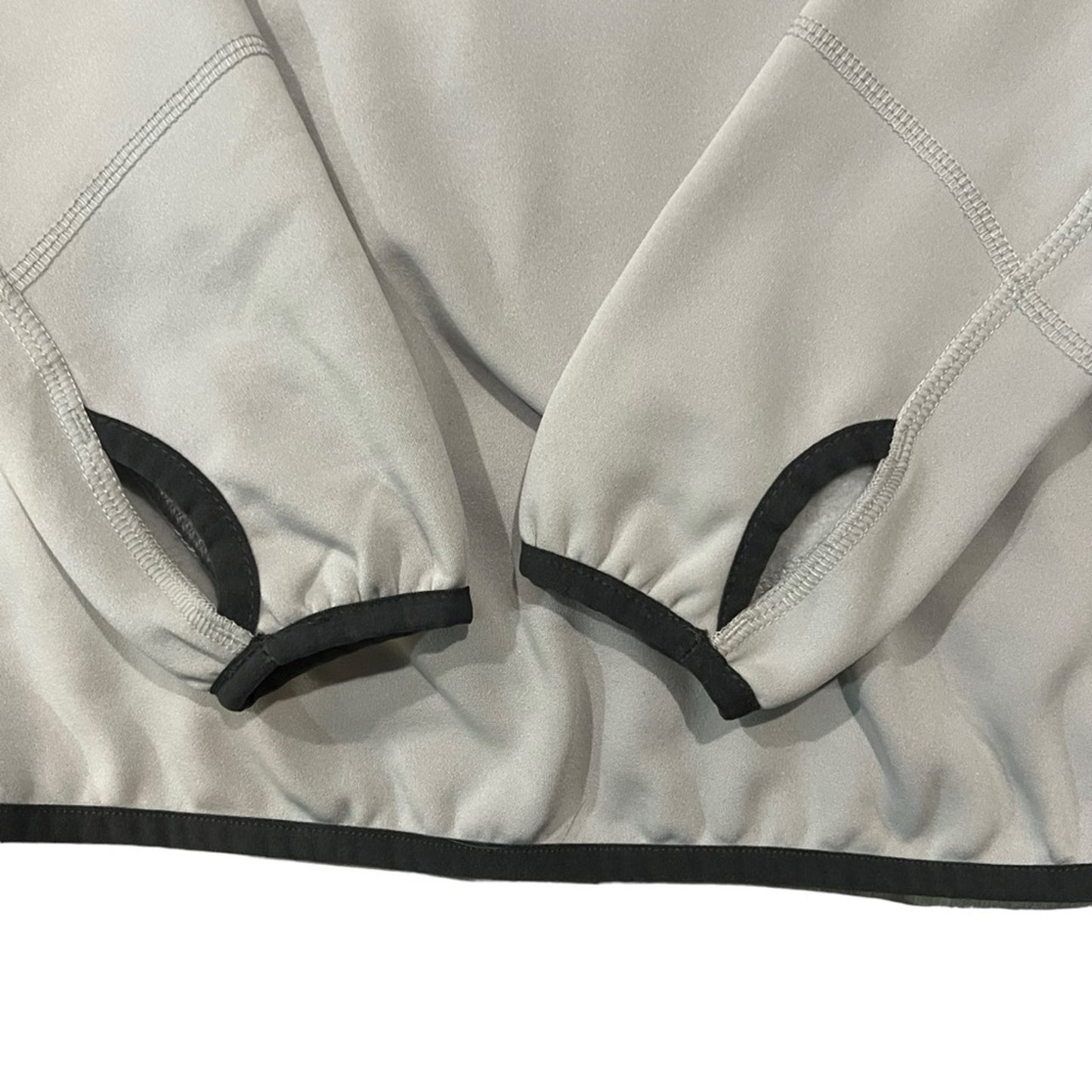 The North Face Jacket Womens Size Small Gray 1/4 Zip Fleece Pullover Stretch