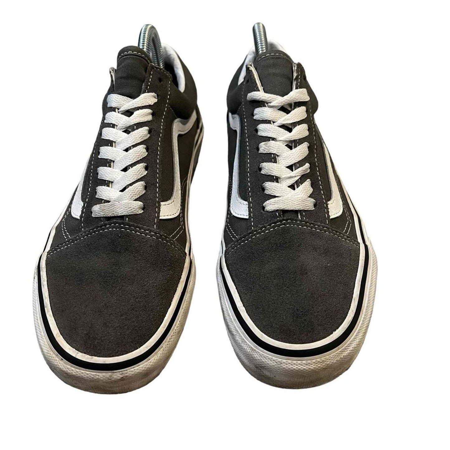 Vans Old Skool Grey Low-Top Lace-Up Unisex Sneakers Size Men 8 / Women 9.5