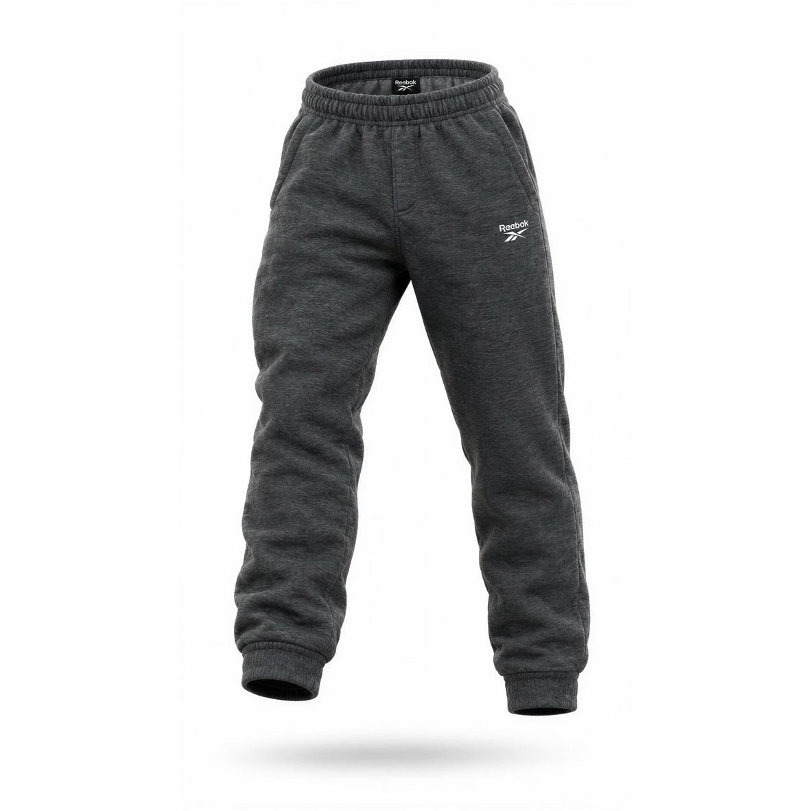 Reebok Joggers Boys Size S Gray Heather Fleece Sweatpants