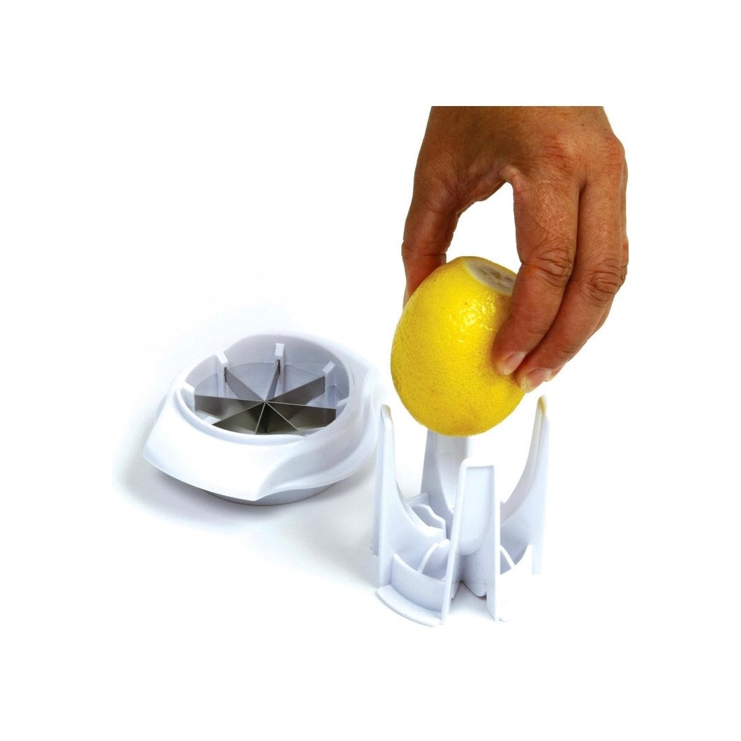 Norpro Lemon Lime Slicer 8-Wedge Citrus Cutter Wedger White