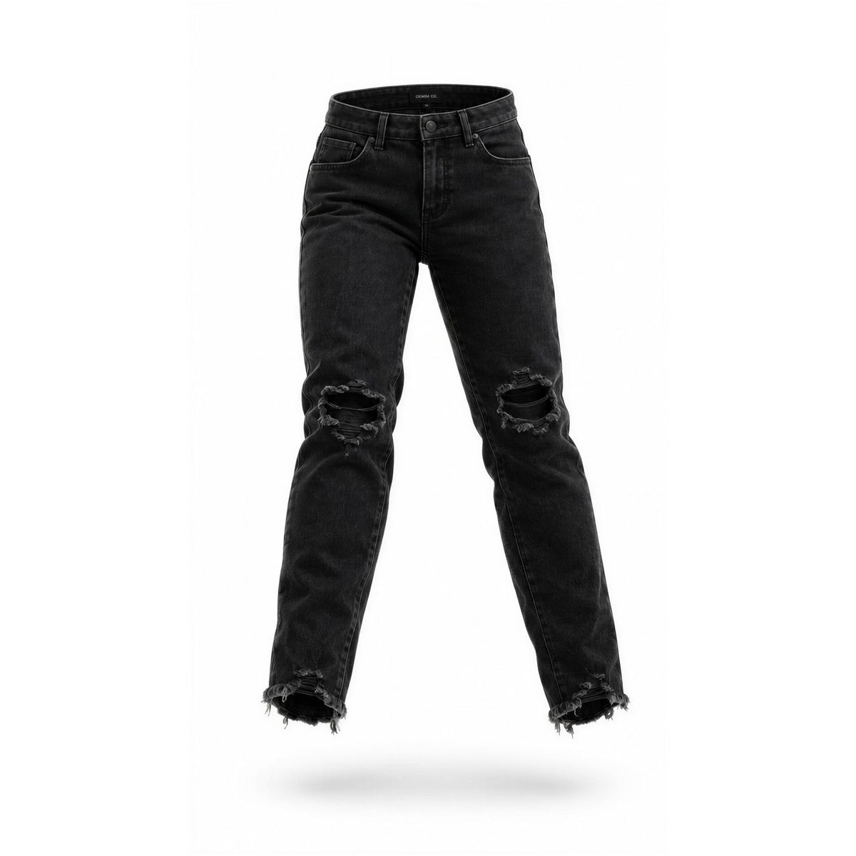 Aéropostale Jeans Womens 29x30 Black Skinny Stretch Raw Hem