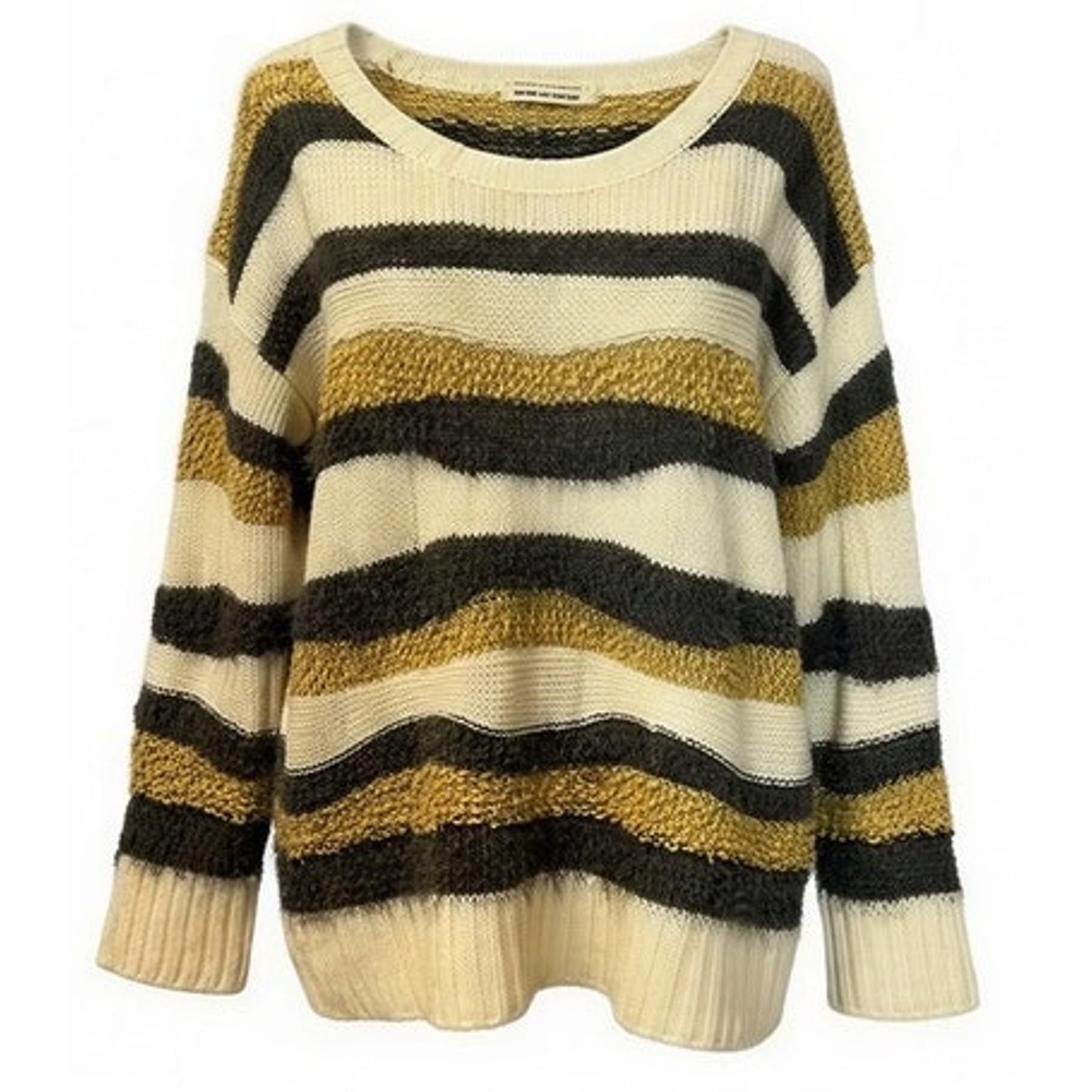 Altar'd State Sweater Womens Small Striped Chunky Knit Pullover Crewneck