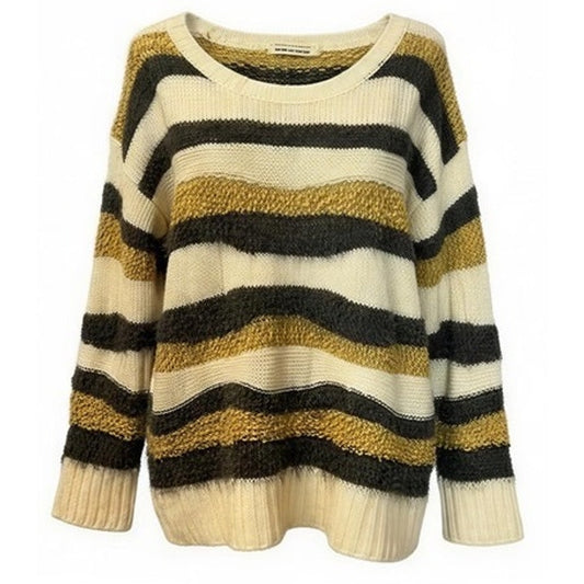 Altar'd State Sweater Womens Small Striped Chunky Knit Pullover Crewneck